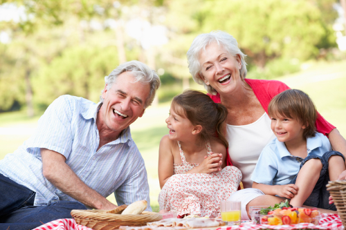 Family enjoying time together outdoors